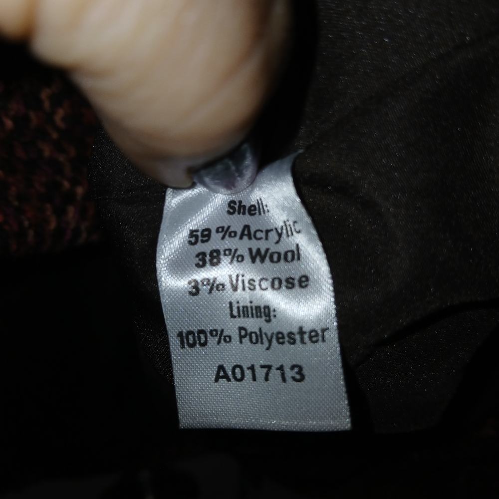 Pendleton Red and Brown Knit Blazer Jacket - Picture 4 of 4